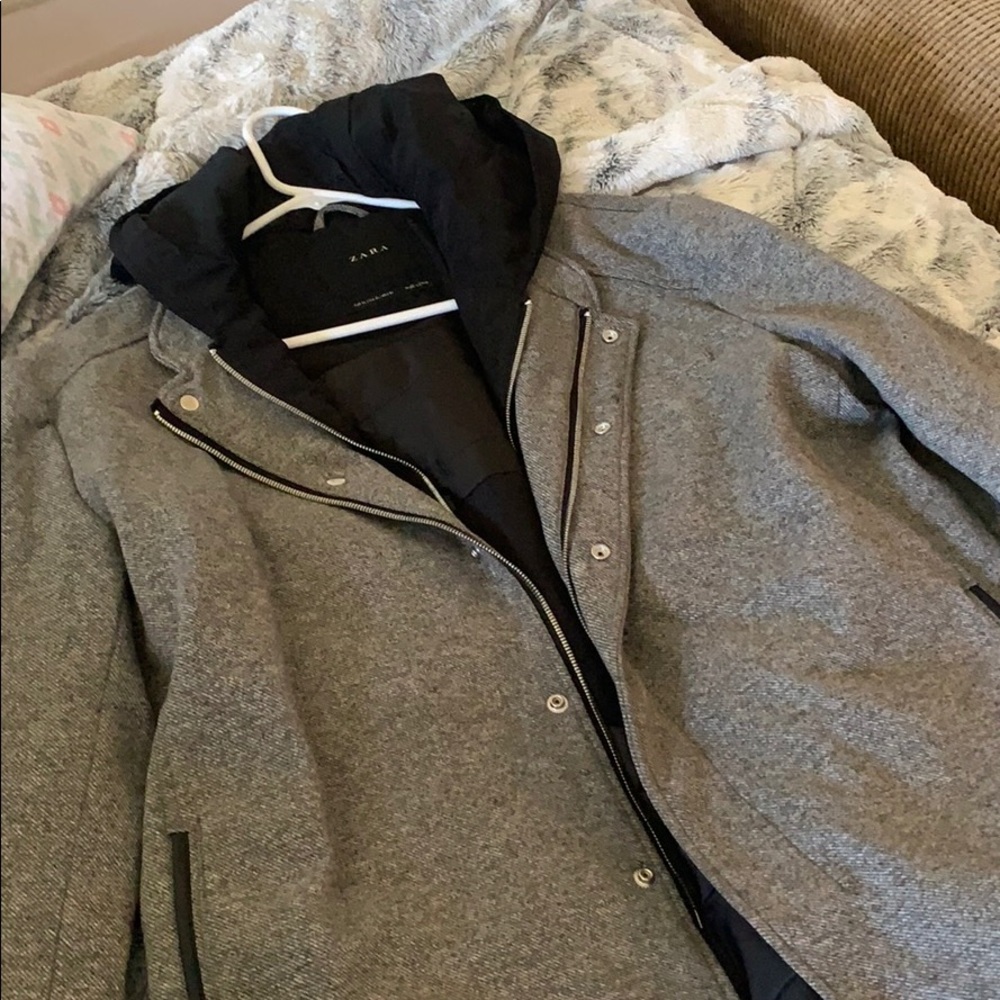 Zara Lined Hooded Jacket